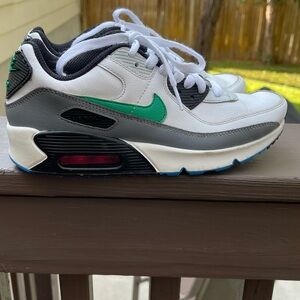 Nike Air Max 90 LTR White/Stadium Green Shoes Youth 4.5 (DV 3607 102)